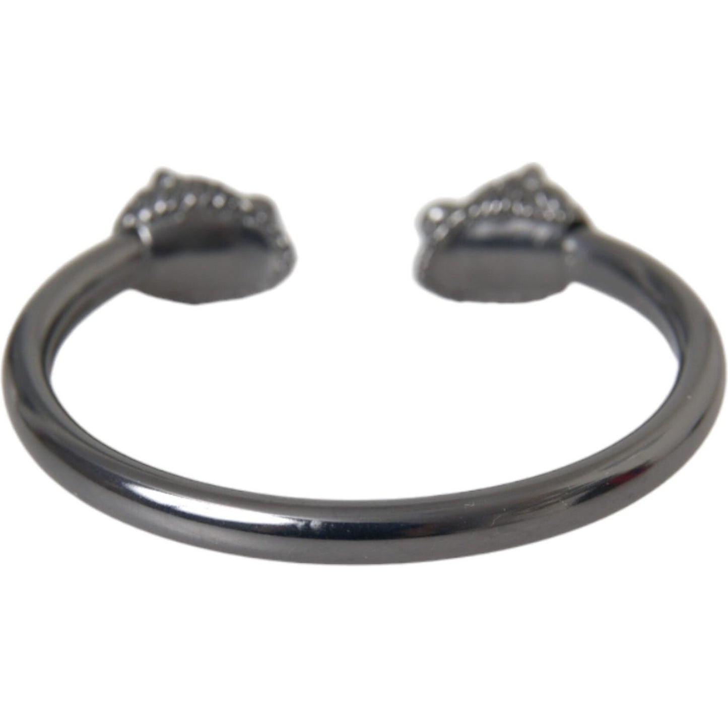 Nialaya Black Rhodium Lion Bangle Bracelet Women SMY10248-S