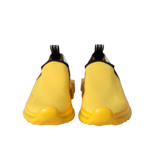 Dolce & Gabbana Yellow Sorrento Slip On Sneakers Women Shoes LA11121-35.5