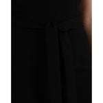 Dolce & Gabbana Black Sheath Halter Sleeveless Midi Dress DR281179-44