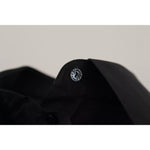 Dolce & Gabbana Black Cotton Collared Formal Dress Shirt Top TSH8057-42
