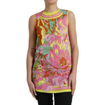 Dolce & Gabbana Multicolor Floral Silk Sleeveless Tank Top TSH84322-42