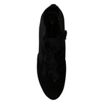 Dolce & Gabbana Black Suede Stretch Ankle Boots Booties Shoes LA7695-35