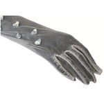 Dolce & Gabbana White Crystal Elbow Length Cotton Tulle Gloves LB3098-7.5