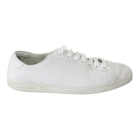 Dolce & Gabbana White Saint Tropez Lace Up Men Sneakers Men Shoes MV3593-44