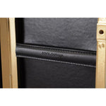 Dolce & Gabbana Black Silk Gold Frame Clutch Evening Party Purse Bag VAS130700