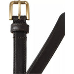 Dolce & Gabbana Dark Brown Leather Gold Metal Buckle Women Belt WMB3716-145