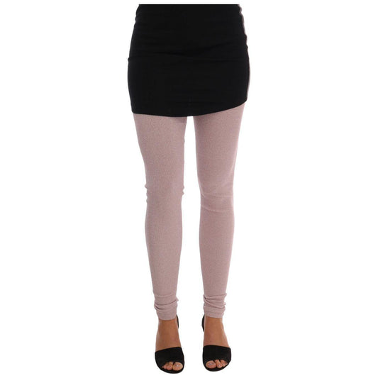 Dolce & Gabbana Pink Stretch Waist Tights Stockings SCS208-1