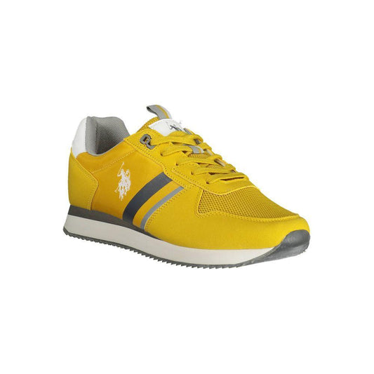 U.S. POLO ASSN. Yellow Polyester Men Sneaker U.PO-11711-EU42/US9-FBB-303
