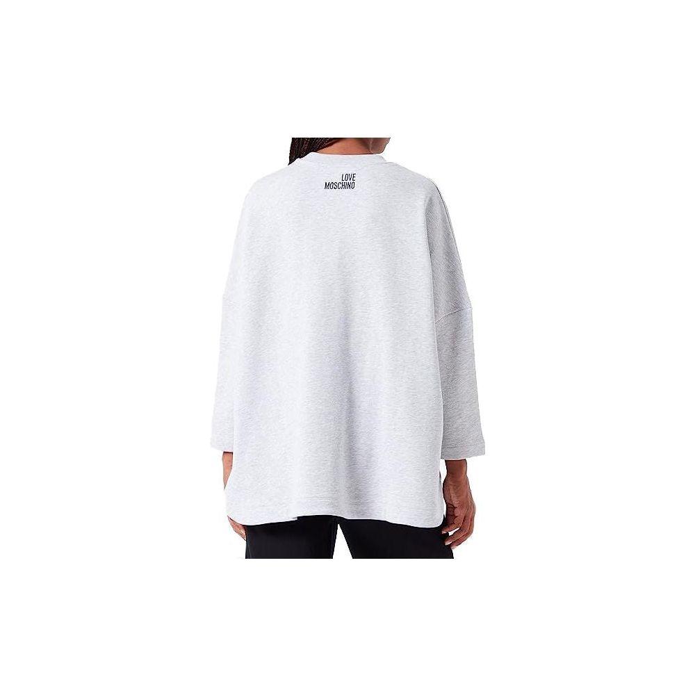 Love Moschino Gray Cotton Women Sweatshirt LO-10218-S