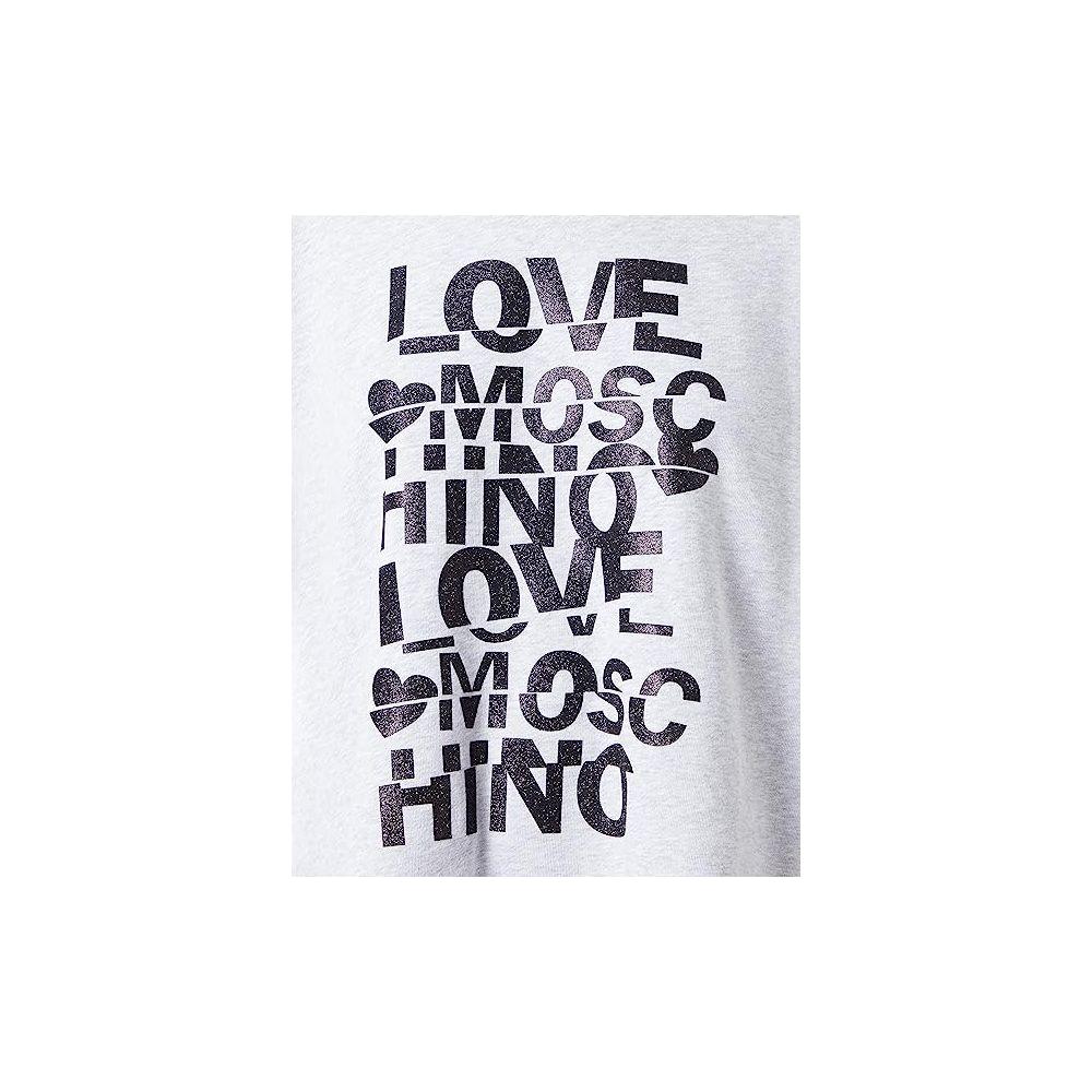 Love Moschino Gray Cotton Women Sweatshirt LO-10218-S
