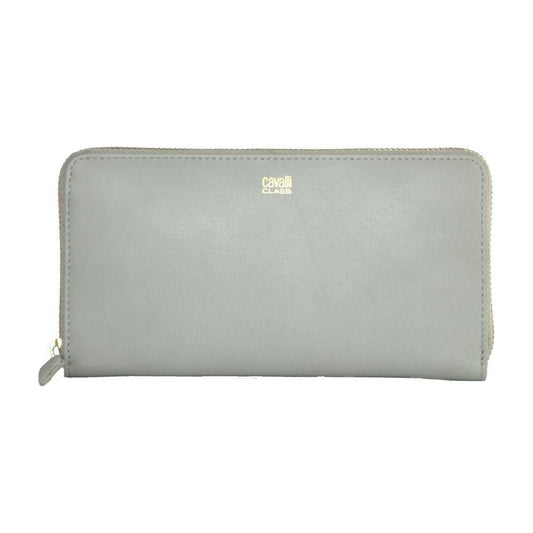 Cavalli Class Gray Calfskin Women Wallet CACL-2804