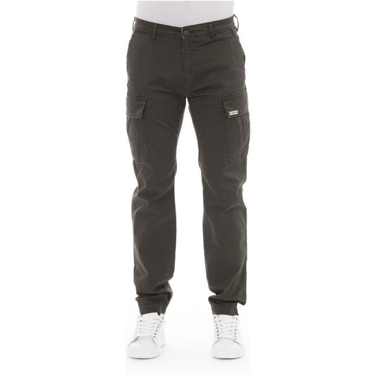 Baldinini Trend Army Cotton Men Cargo Trouser BA-23134-W32