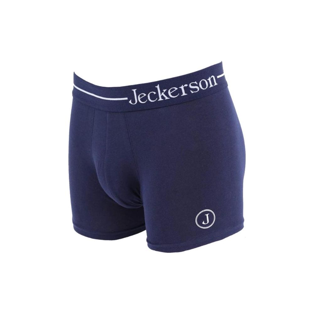 Jeckerson Blue Cotton Men's Boxer