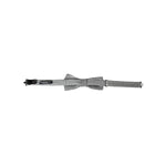 Dolce & Gabbana Gray Silk Polka Dot Adjustable Neck Men Papillon Bow Tie