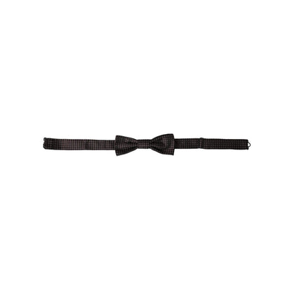 Dolce & Gabbana Brown Fantasy Silk Adjustable Neck Men Papillon Bow Tie
