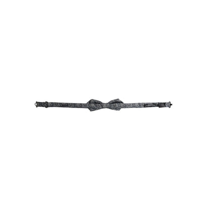 Dolce & Gabbana Gray Silk Patterned Adjustable Neck Men Bow Tie