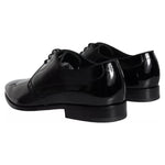 Dolce & Gabbana Black Calfskin Leather Derby Men Dress Shoes MV5708-39