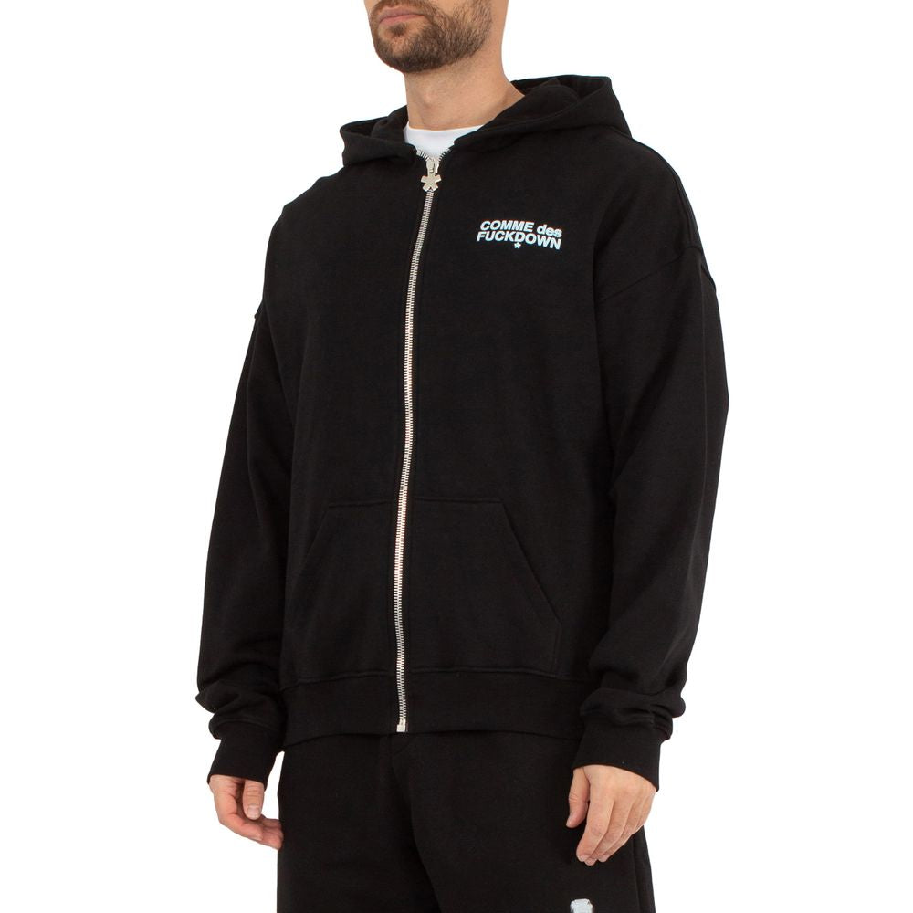 Comme Des Fuckdown Black Cotton Sweater CO-13488-XXL