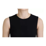 Dolce & Gabbana Black Dress Sheath Flare Viscose Dress DR28792#1- 36