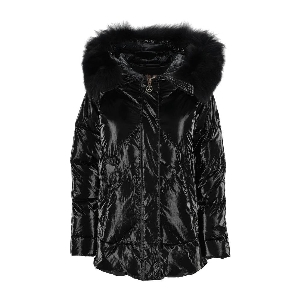 People Of Shibuya Black Polyester Jackets & Coat PE-13566-IT42|M
