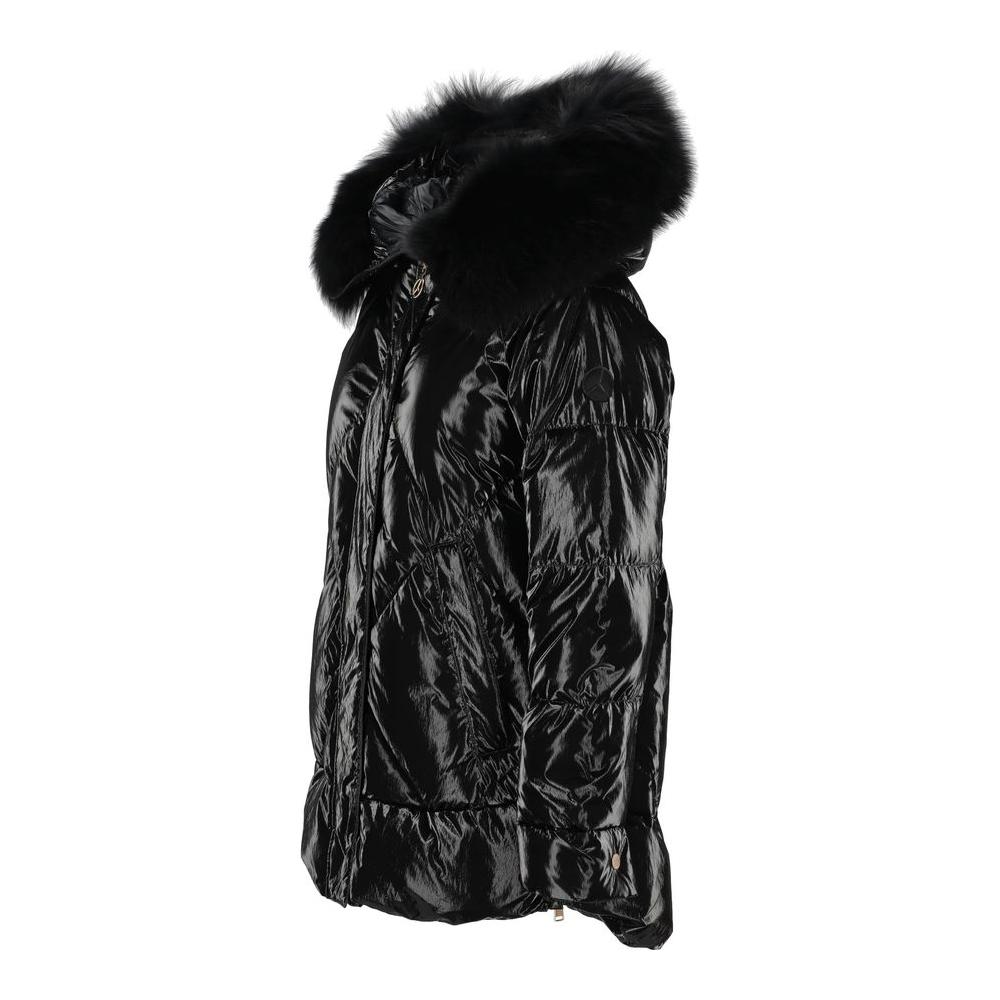 People Of Shibuya Black Polyester Jackets & Coat PE-13566-IT42|M