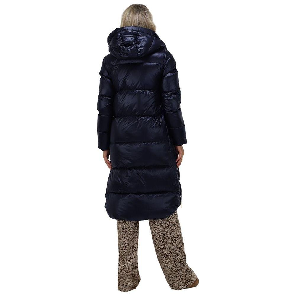 People Of Shibuya Blue Polyester Jackets & Coat PE-13573-IT44|L