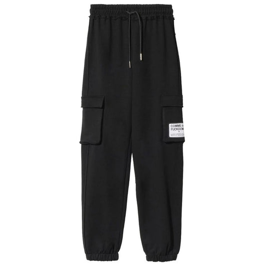 Comme Des Fuckdown Black Cotton Jeans & Pant CO-13583-M