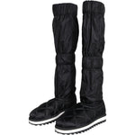 Dolce & Gabbana Black Quilted High Top Boots Sneakers Shoes MV5787-44