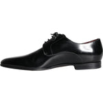 Dolce & Gabbana Black Calfskin Leather Derby Dress Men Shoes MV5912-43