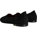 Dolce & Gabbana Black Suede Loafers Formal Slip On Shoes MV5914-40.5