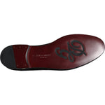 Dolce & Gabbana Black Suede Loafers Formal Slip On Shoes MV5914-40.5