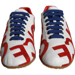 Dolce & Gabbana Multicolor Leather Logo Casual Sneakers Shoes LA11264-39