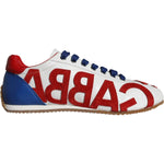 Dolce & Gabbana Multicolor Leather Logo Casual Sneakers Shoes LA11264-39