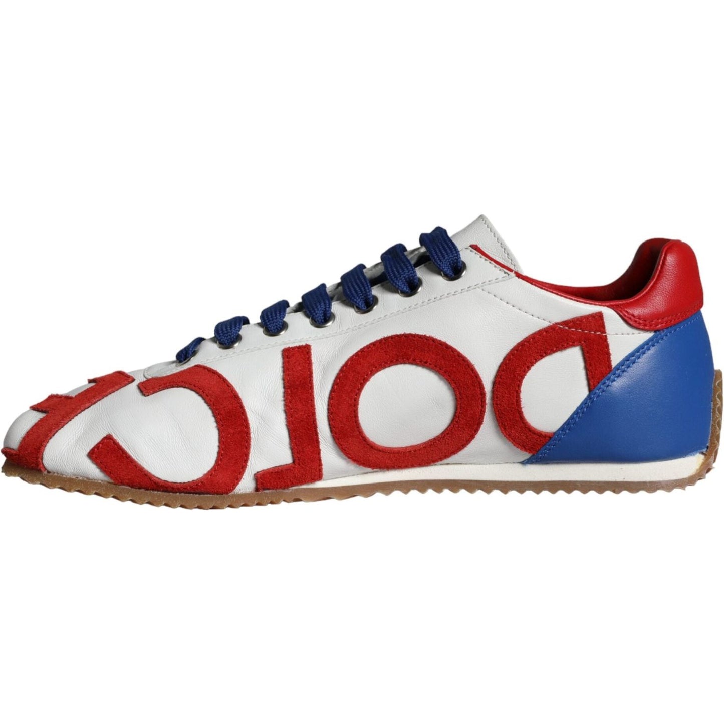 Dolce & Gabbana Multicolor Leather Logo Casual Sneakers Shoes LA11264-39