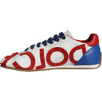 Dolce & Gabbana Multicolor Leather Logo Casual Sneakers Shoes LA11264-39