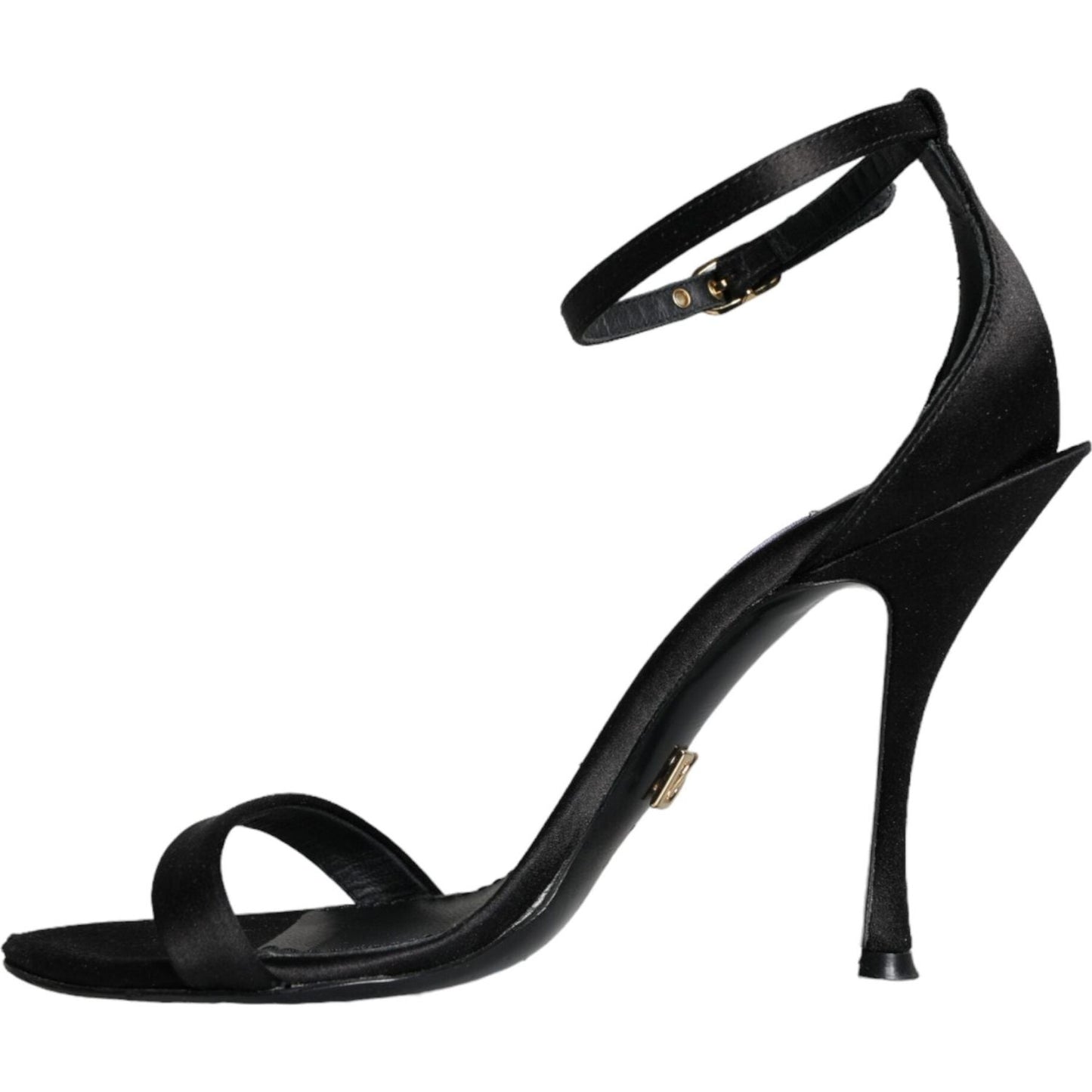 Dolce & Gabbana Black KEIRA Heels Ankle Strap Sandals Shoes LA11299-35