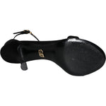Dolce & Gabbana Black KEIRA Heels Ankle Strap Sandals Shoes LA11299-35