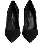 Dolce & Gabbana Black Leopard Lurex High Heels Pumps Shoes LA11435-37
