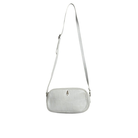 Aniye By White Croc Print Leather Crossbody Sling Bag BAG1573