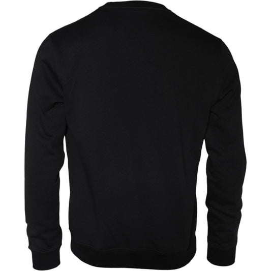 Versace Black Medusa Fleece Cotton Crew Neck Sweatshirt Sweater TSH86765-L