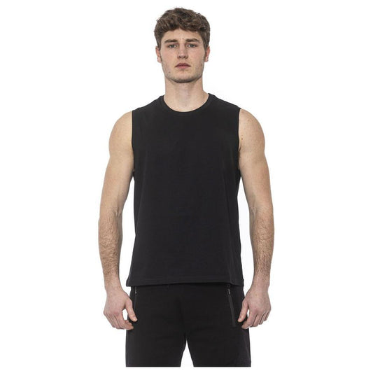 Tond Black Cotton Men Tank Top TO-20046-M