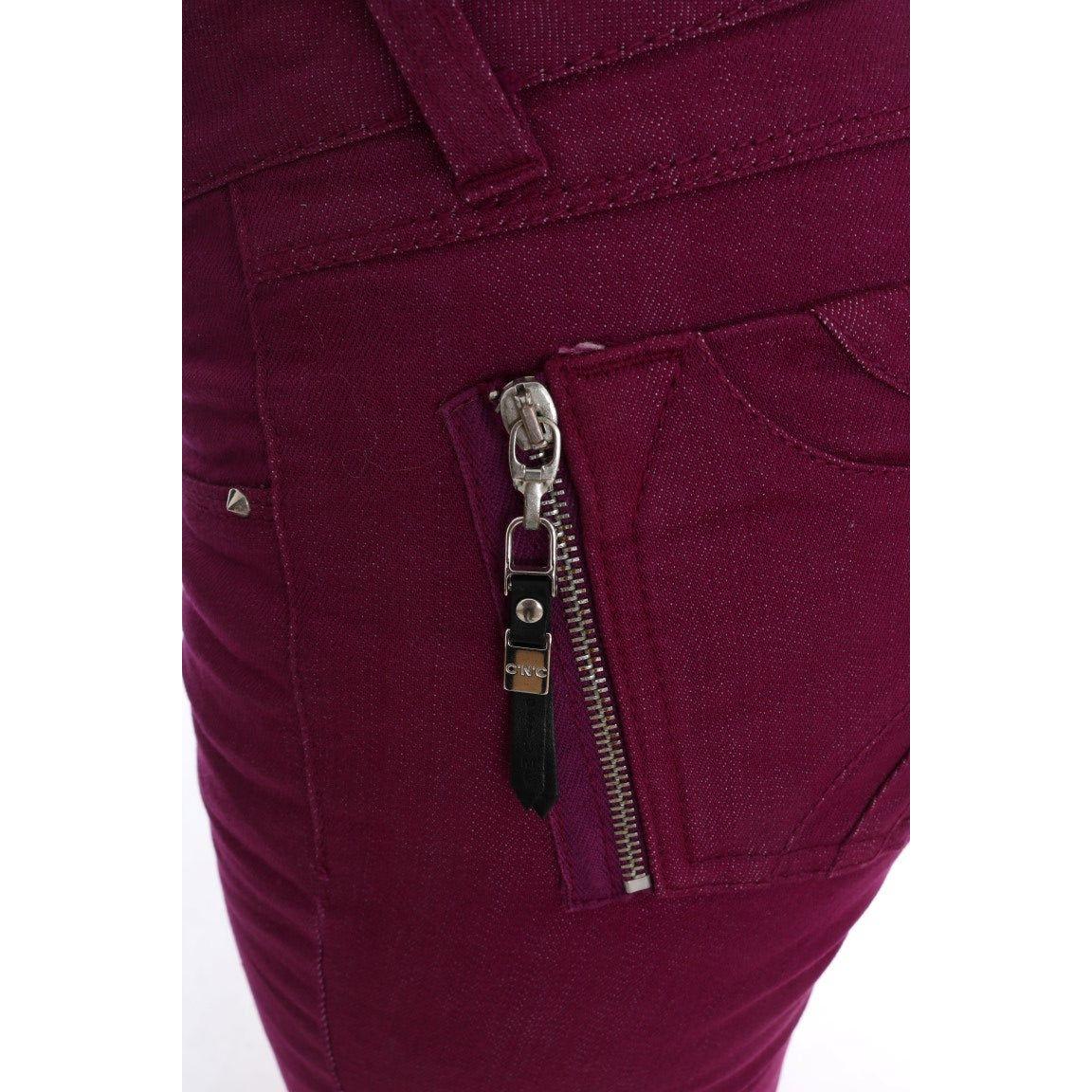 Costume National Purple Cotton Stretch Slim Denim Jeans SIG30127-2