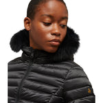 Refrigiwear Black Nylon Women Jacket RE-14053-XS