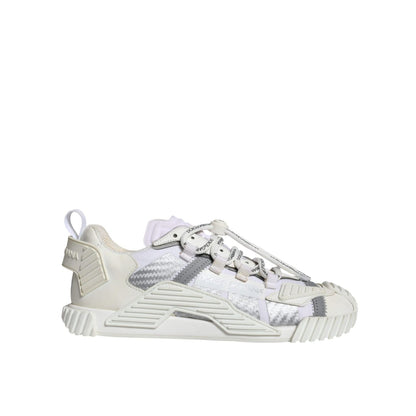 Dolce & Gabbana White Lace Up Low Top NS1 Sneakers Shoes