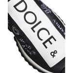 Dolce & Gabbana Black White Sorrento Low Top Sneakers Shoes LA9176-35.5