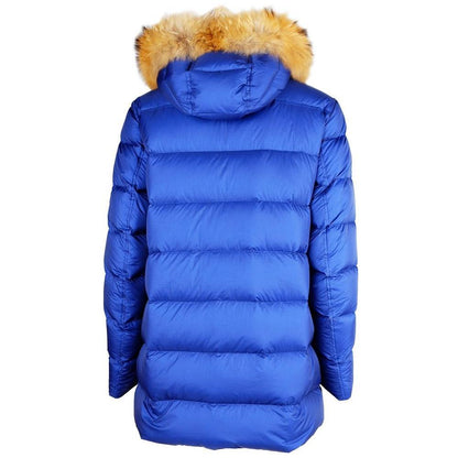 Add Blue Nylon Men Jacket