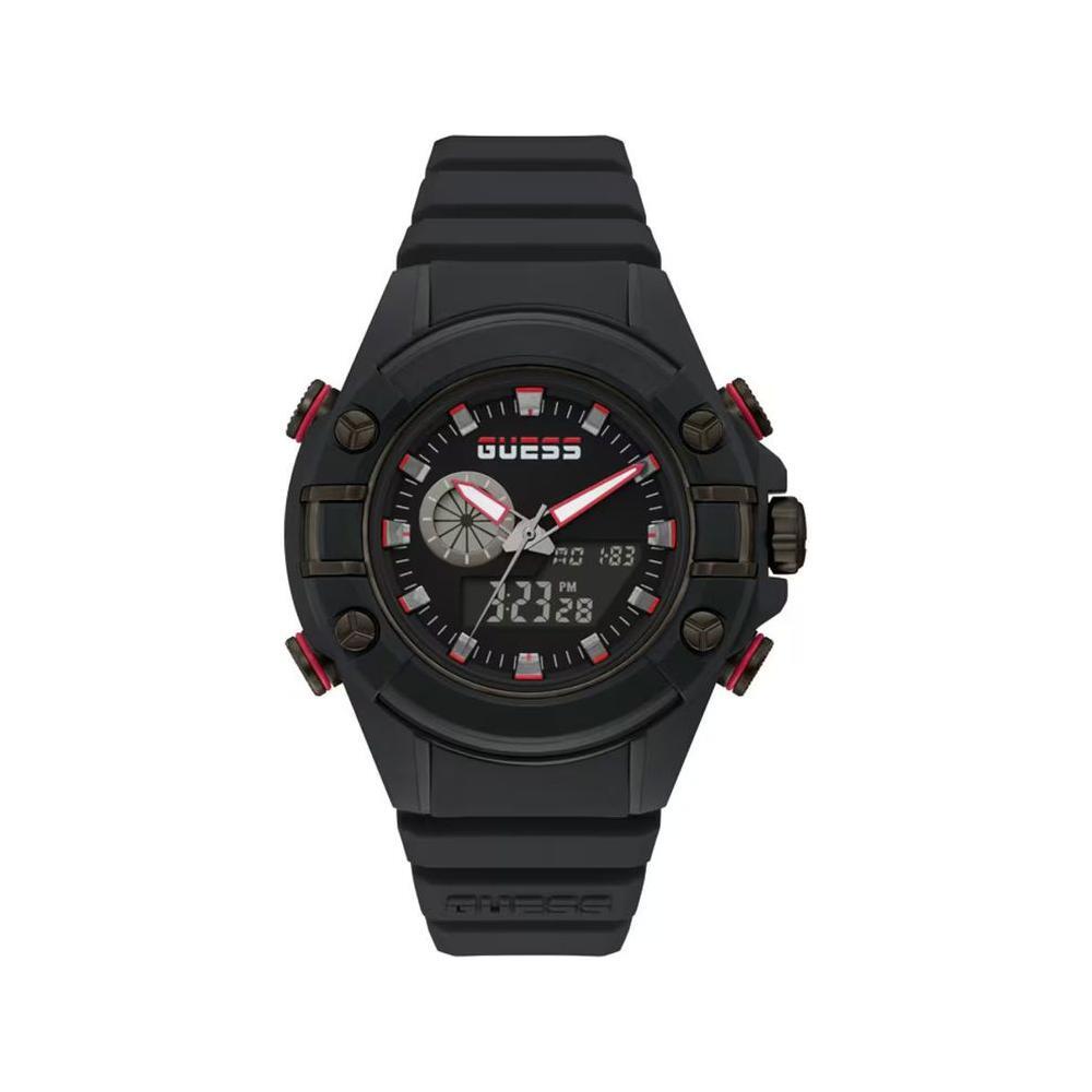 Guess Black Resin Watch 1728,67434610848,Black,Guess,Men,New with tags,Watches,Watches for Men - Watches GUGW0269G3AC