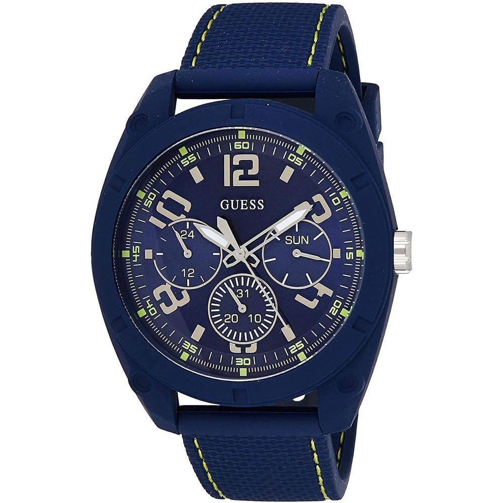Guess Blue Rubber Watch 1728,67434610848,Blue,Guess,Men,New with tags,Watches,Watches for Men - Watches GUW1256G3AC