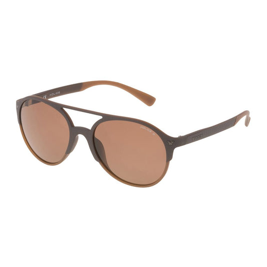 Police Brown Injected Sunglasses 1728,67434610848,Brown,New with tags,Police,Sunglasses,Unisex,Unisex Sunglasses - Sunglasses POSPL1635594CPAC