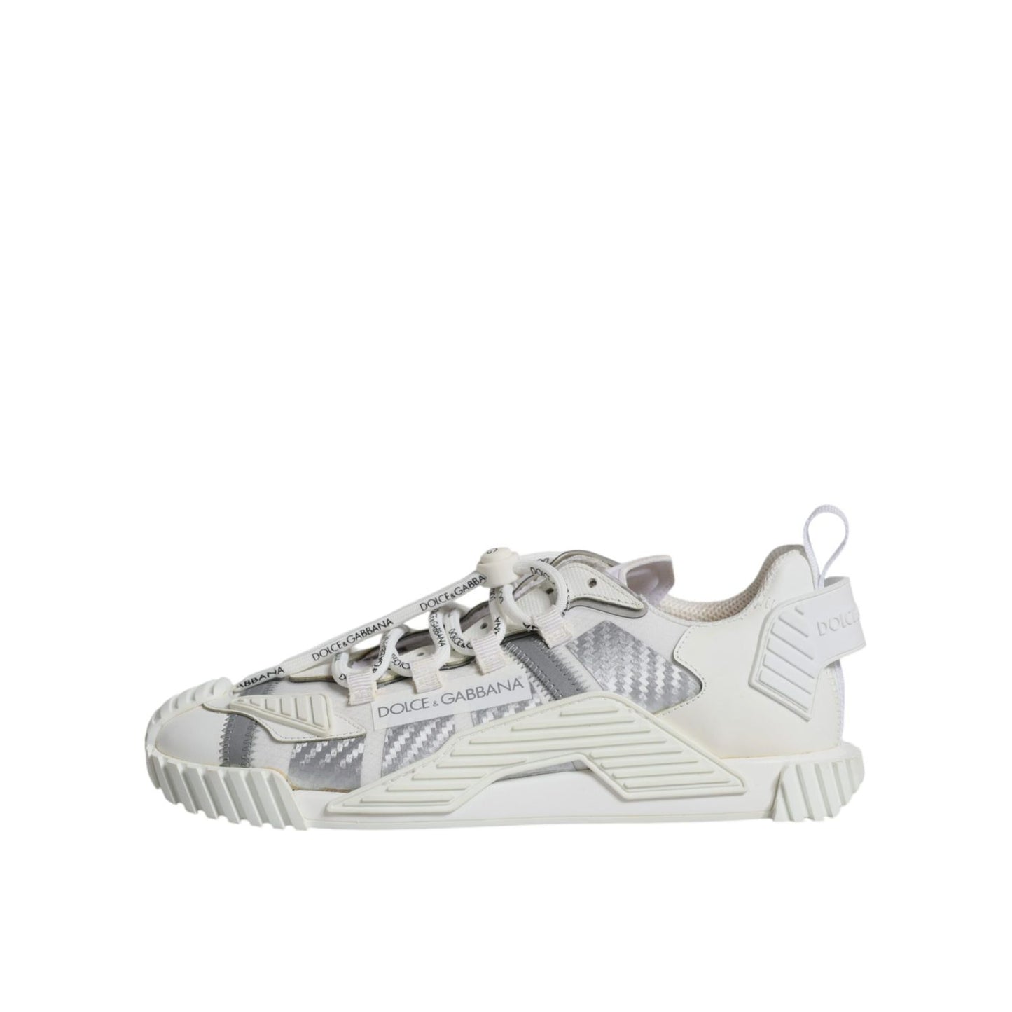 Dolce & Gabbana White Lace Up Low Top NS1 Sneakers Shoes